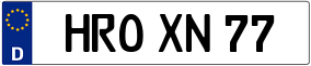 Truck License Plate